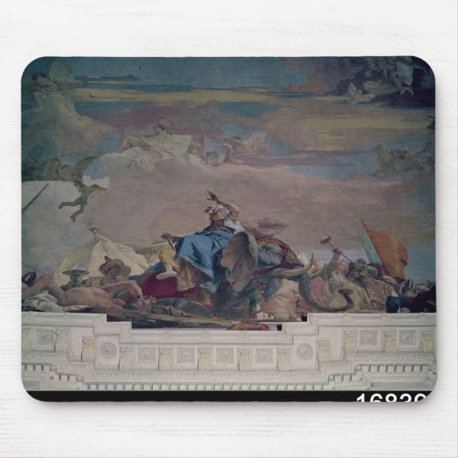 Asia, one of Four Continents from the ceiling Mouse Pad (Front)