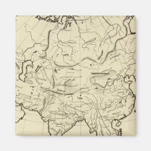 Asia outline map magnet