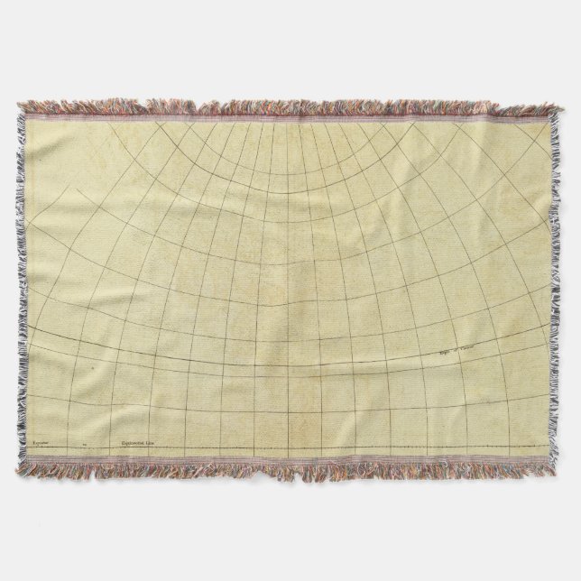 Asia Outline Throw Blanket (Front)