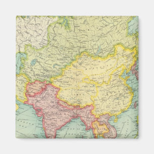 Asia political atlas map magnet