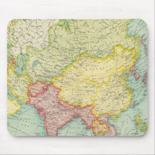 Asia political atlas map mouse pad