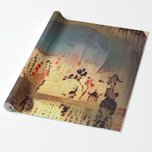 Asia Silhouettes Wrapping Paper
