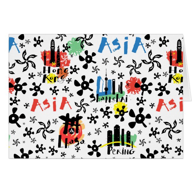 Asia | Symbols Pattern (Front Horizontal)