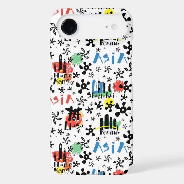 Asia | Symbols Pattern Case-Mate iPhone Case (Back)