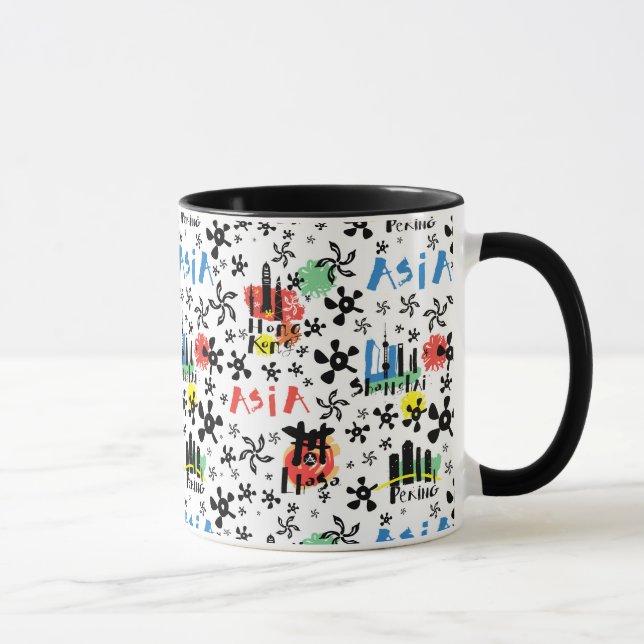 Asia | Symbols Pattern Mug (Right)
