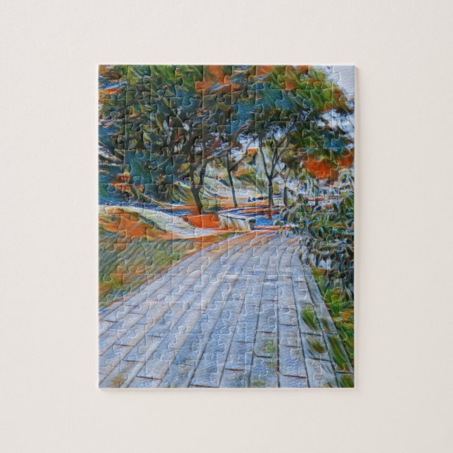 Asia Taiwan Dahu Park Landscape Jigsaw Puzzle (Vertical)