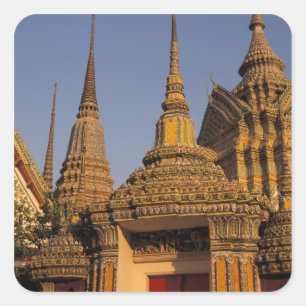 Asia, Thailand, Bangkok, Wat Po, city's oldest Square Sticker