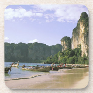 Asia, Thailand, Krabi. West Railay Beach, long Coaster