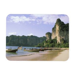 Asia, Thailand, Krabi. West Railay Beach, long Magnet