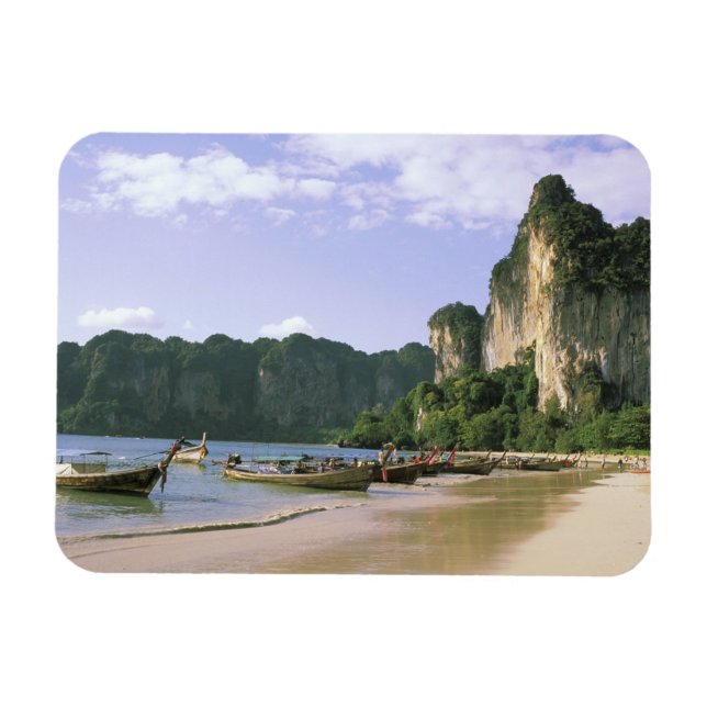 Asia, Thailand, Krabi. West Railay Beach, long Magnet (Horizontal)