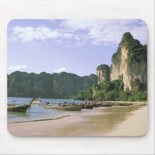 Asia, Thailand, Krabi. West Railay Beach, long Mouse Pad