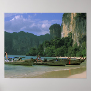 Asia, Thailand, Krabi. West Railay Beach, Poster