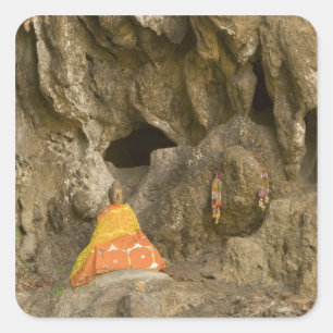 Asia, Thailand, Mae Hong Son, Buddha Images Square Sticker