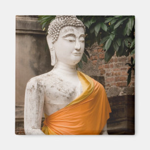 Asia, Thailand, Siam, Buddha at Ayutthaya Magnet