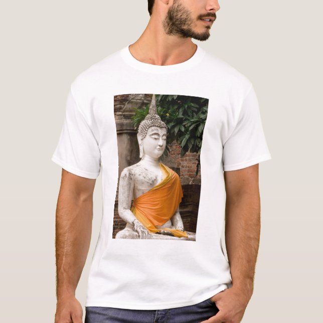 Asia, Thailand, Siam, Buddha at Ayutthaya T-Shirt (Front)