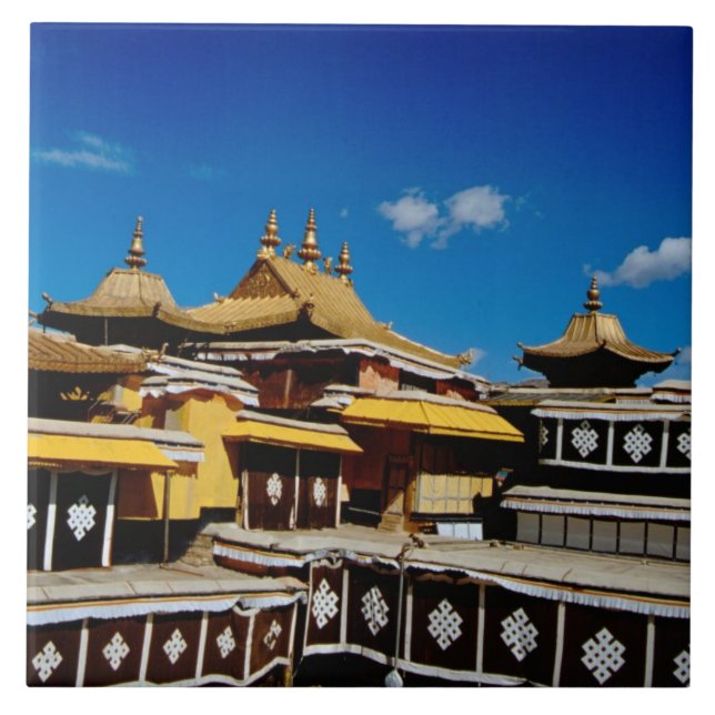 Asia, Tibet, Lhasa, Potala Palace aka Red Ceramic Tile (Front)
