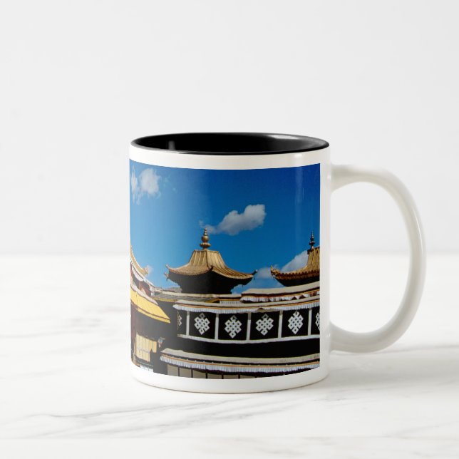 Asia, Tibet, Lhasa, Potala Palace aka Red Two-Tone Coffee Mug (Right)