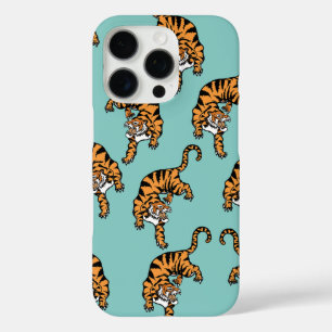 Asia Tiger Pattern iPhone 16 Pro Case