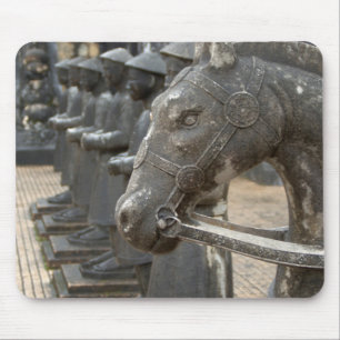 Asia, Vietnam. Figurines and horse statues Mouse Pad