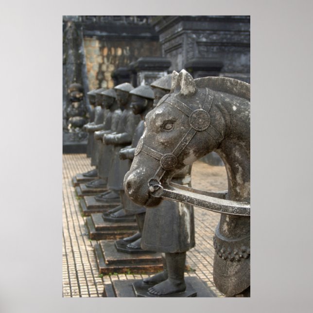 Asia, Vietnam. Figurines and horse statues Poster (Front)