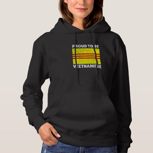Asia Vietnamese Vietnam Viet Kieu Pride Proud Stro Hoodie (Front)