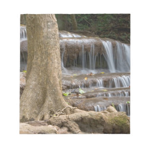 Asia, Waterfall on the border between Thailand Notepad