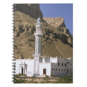 Asia, Yemen, Tarim. White mosque. Notebook