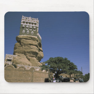 Asia, Yemen, Wadi Dhar. Rock Palace, or Dar Al Mouse Pad
