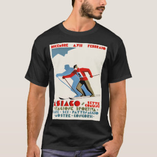 Asiago Italy Vintage Ski Poster T-Shirt