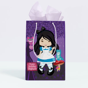 Asian Alice in Wonderland Personalised Medium Gift Bag