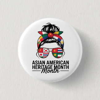 asian american and pacific islander heritage month 3 cm round badge