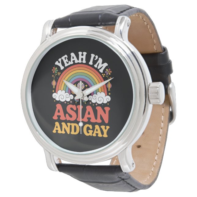 Asian and Gay Queer Asian Chinese Korean Japanese Watch (Angled)