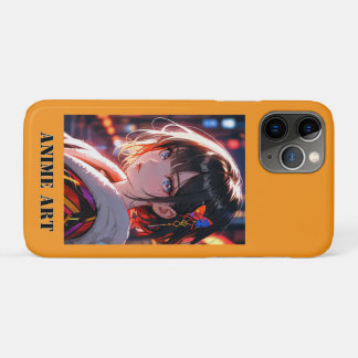 Asian anime cute girl design iPhone 11 pro case