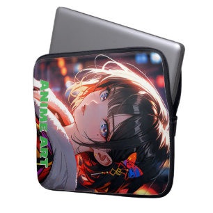 Asian anime cute girl design laptop sleeve