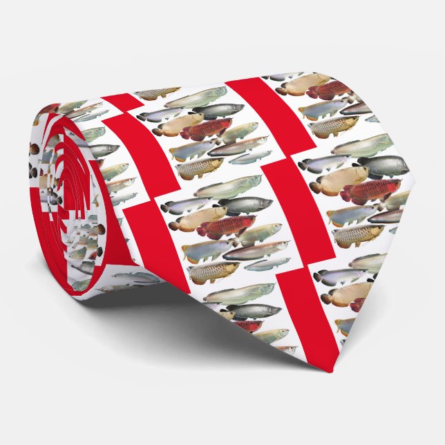 Asian Arowanaのネクタイ Tie (Rolled)