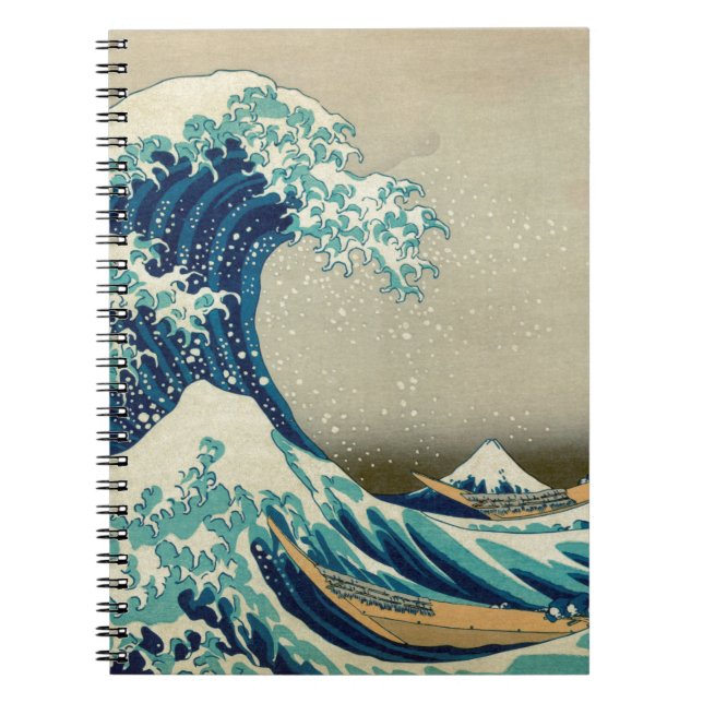 Asian Art - The Great Wave off Kanagawa Notebook (Front)