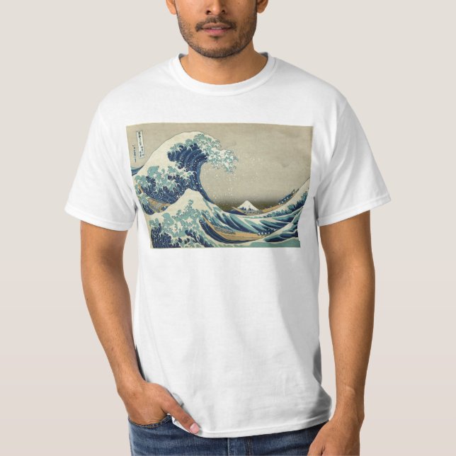 Asian Art - The Great Wave off Kanagawa T-Shirt (Front)