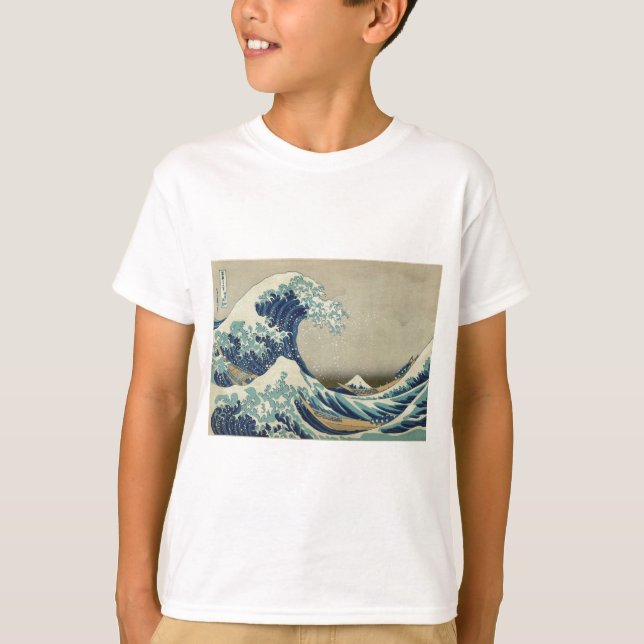 Asian Art - The Great Wave off Kanagawa T-Shirt (Front)