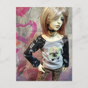 Asian Ball-Jointed Doll, Dollzone Floy Postcard