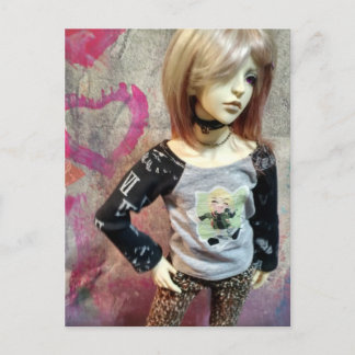 Asian Ball-Jointed Doll, Dollzone Floy Postcard