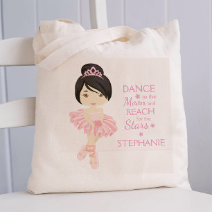Asian Ballerina Personalised Tote Bag