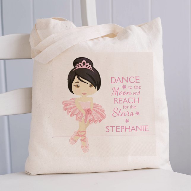 Asian Ballerina Personalised Tote Bag (Creator Uploaded)