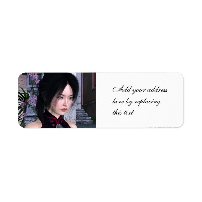 Asian Beauty Return Address Label (Front)
