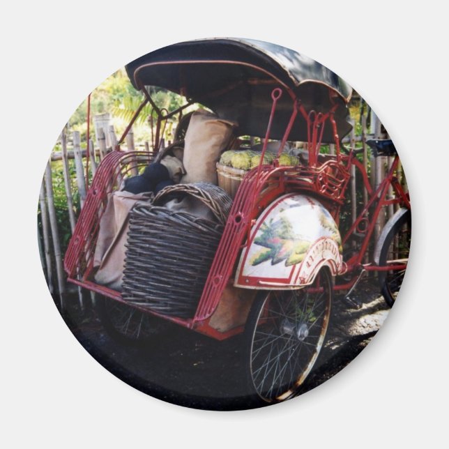 asian bike magnet (Front)