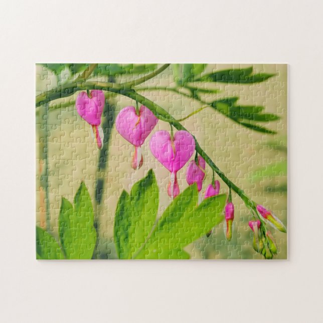 Asian Bleeding Heart Lamprocapnos Flower Jigsaw Puzzle (Horizontal)