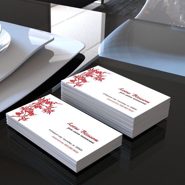 Asian Blossom Business Card (Asian Blossom Business Card)