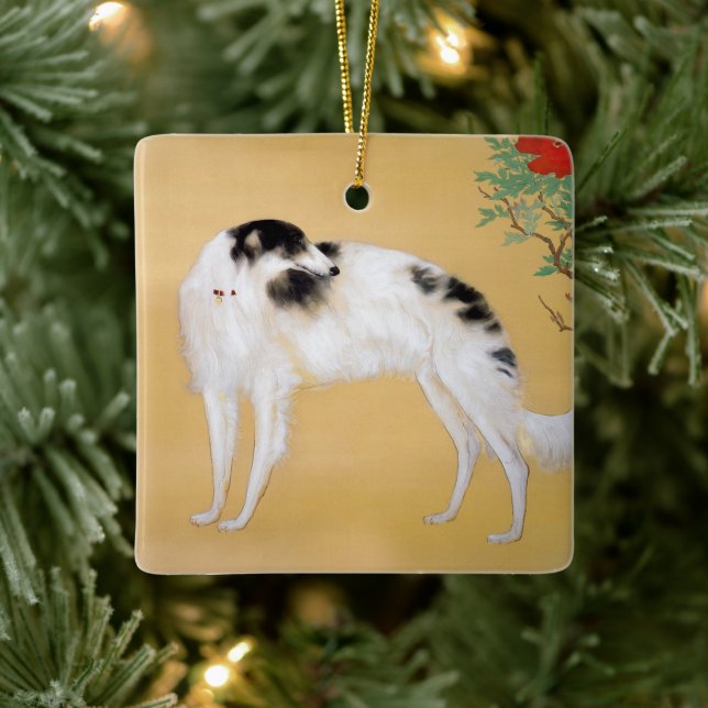 Asian Borzoi Christmas Ornament (Tree)