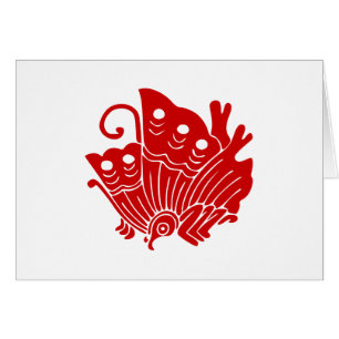 Asian Butterfly Japanese Kamon Design