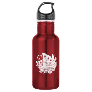 Asian Butterfly Japanese Kamon Design 532 Ml Water Bottle
