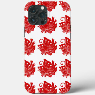 Asian Butterfly Japanese Kamon Design iPhone 13 Pro Max Case